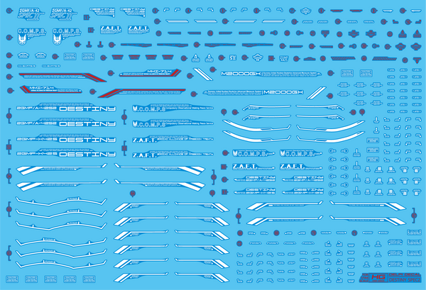 Delpi Water Decal For HG Destiny Spec II