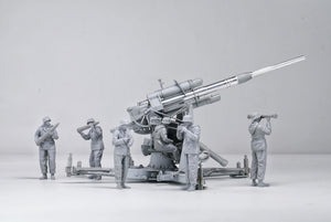 Border Model BT013 German 88mm Gun Flak36 w/6 Anti-Aircraft Artillery Crew Members 1/35 Model Kit - A-Z Toy Hobby