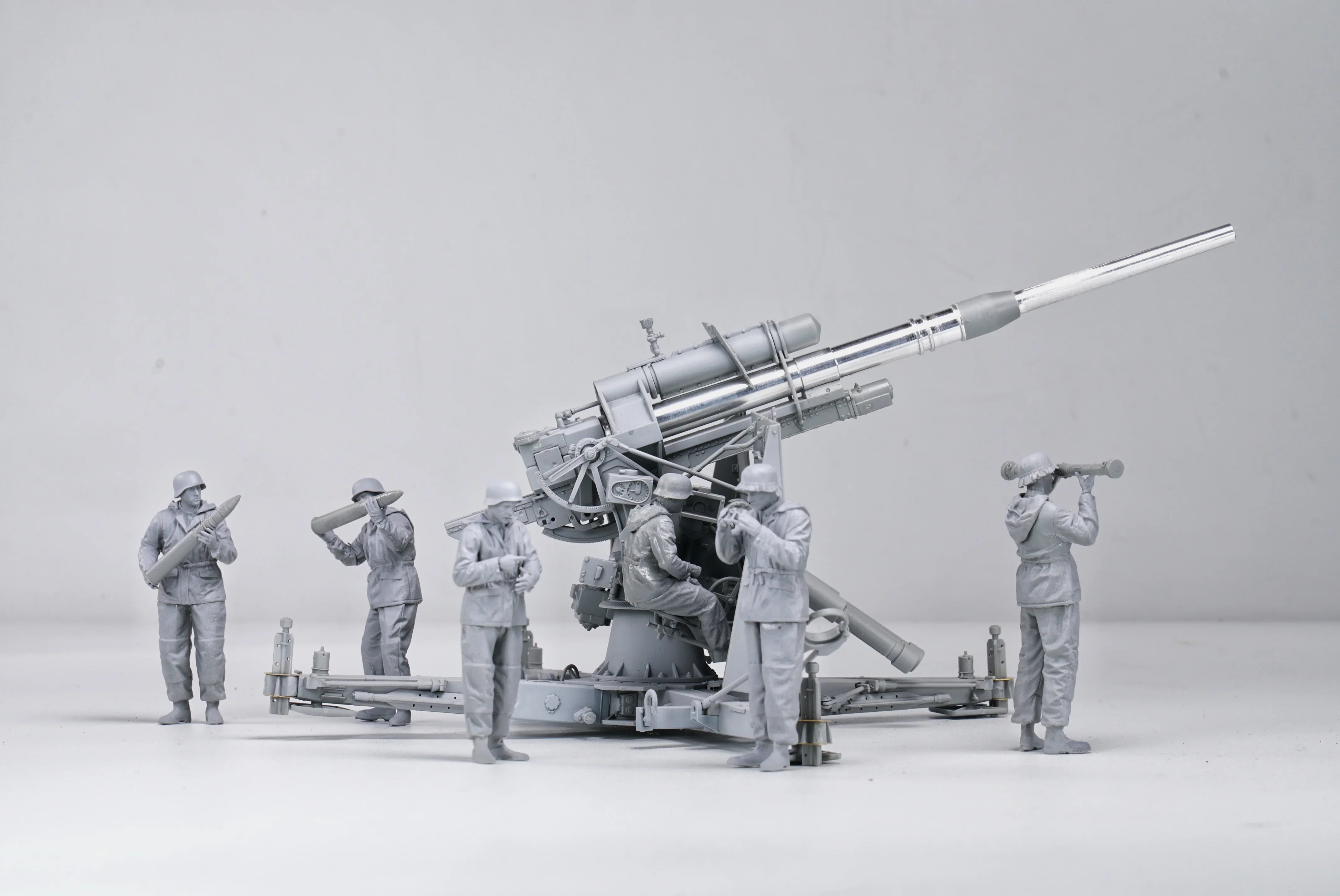 Border Model BT013 German 88mm Gun Flak36 w/6 Anti-Aircraft Artillery Crew Members 1/35 Model Kit - A-Z Toy Hobby