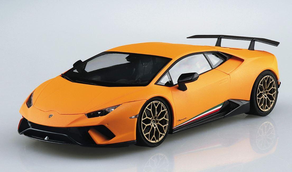 Aoshima 06204 2017 Lamborghini Huracan Performante 1/24 Model Kit - A-Z Toy Hobby