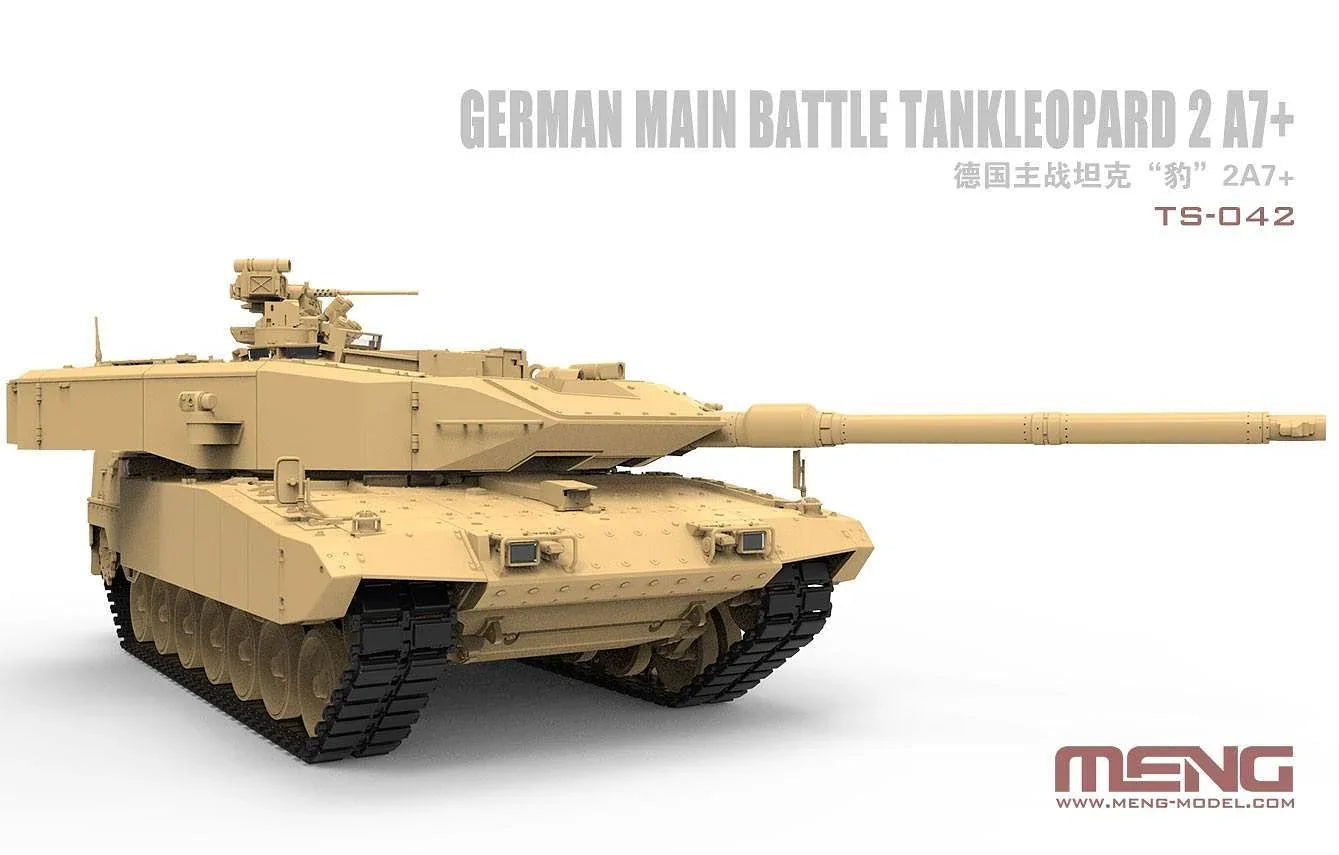 Meng TS-042 German Main Battle Tank Leopard 2A7+ 1/35 Model Kit - A-Z Toy Hobby