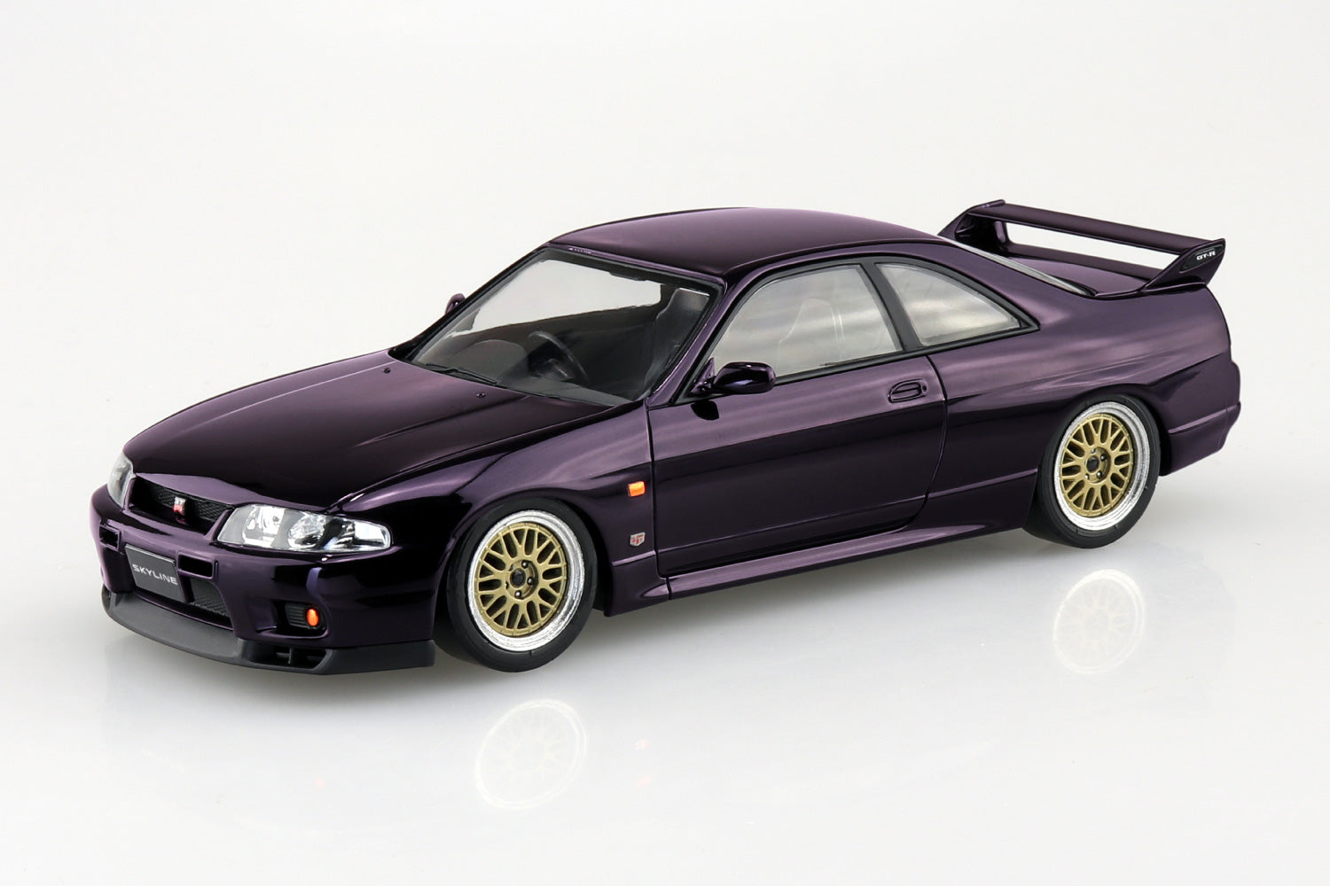 Aoshima Snap Kit 21CU-MP Nissan R33 Skyline GT-R Custom Wheel (Midnight Purple) 1/32 Model Kit