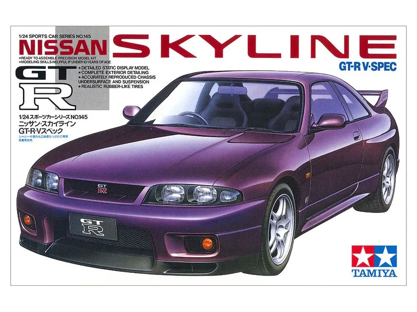 Tamiya 24145 Nissan Skyline GT-R V.Spec 1/24 Model Kit - A-Z Toy Hobby