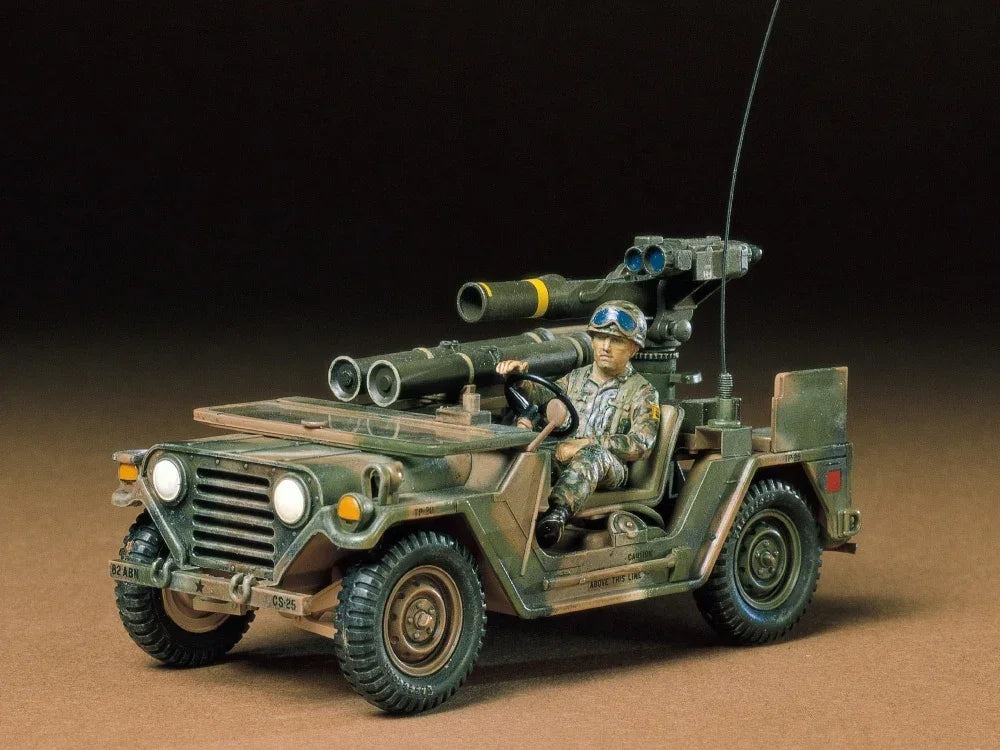 Tamiya 35125 US M151A2 w/ Tow Launcher Kit Ca225 1/35 Model Kit - A-Z Toy Hobby