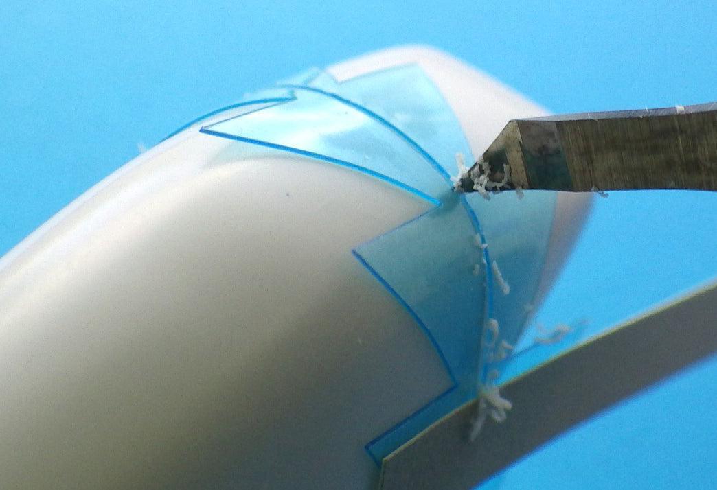 Gunprimer Panel Line Guide 1 - Straight for Curved Surface - A-Z Toy Hobby