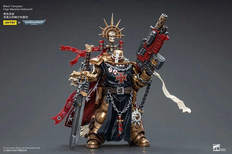 Joy Toy Warhammer 40K Black Templars High Marshal Helbrecht 1/18 Action Figure - A-Z Toy Hobby