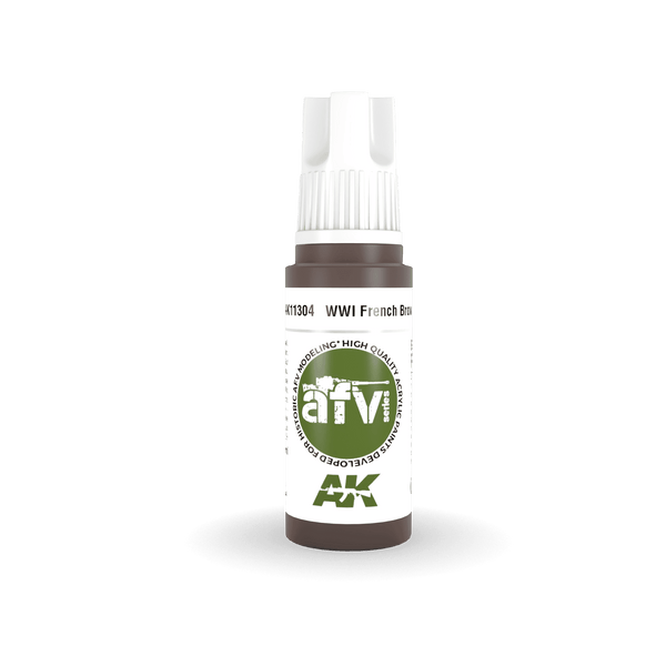 AK Interactive AK11304 3G AFV WWI French Brown Paint 17ml