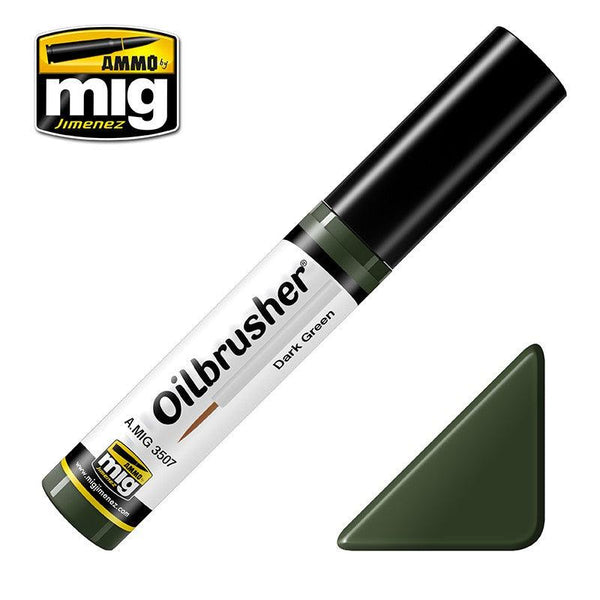 Ammo by Mig AMIG3507 Oilbrusher Dark Green - A-Z Toy Hobby