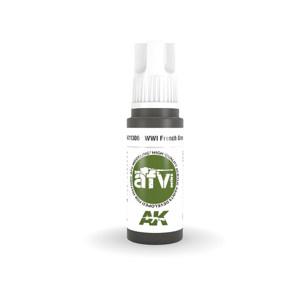 AK Interactive AK11306 3G AFV WWI French Green 2 Paint 17ml