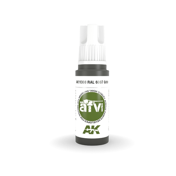 AK Interactive AK11308 3G AFV RAL 6007 Grun Paint 17ml