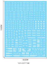Delpi Mechanical Caution Water Decal for 1/100 (White) - A-Z Toy Hobby
