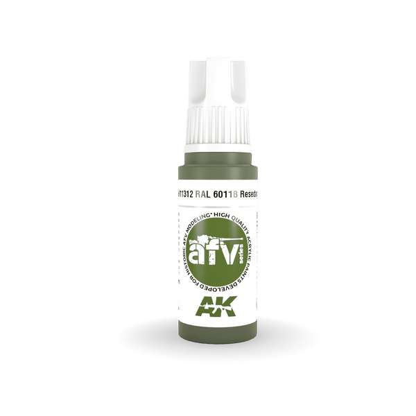 AK Interactive AK11312 3G AFV RAL 6011B Resedagrun Paint 17ml