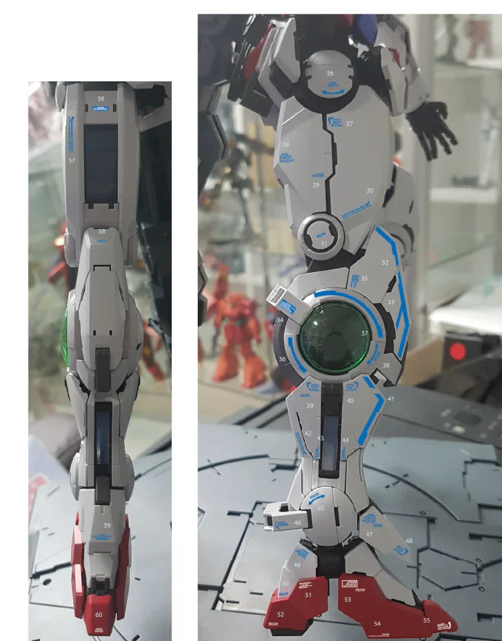 Delpi Holo Water Decal For PG Exia - A-Z Toy Hobby