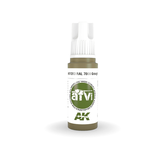 AK Interactive AK11313 3G AFV RAL 7008 Graugrun Paint 17ml