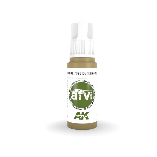 AK Interactive AK11318 3G AFV RAL 7028 Dunkelgelb (Initial) Paint 17ml