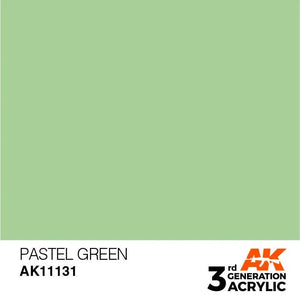 AK Interactive AK11131 3G Pastel Green Acrylic Paint 17ml - A-Z Toy Hobby