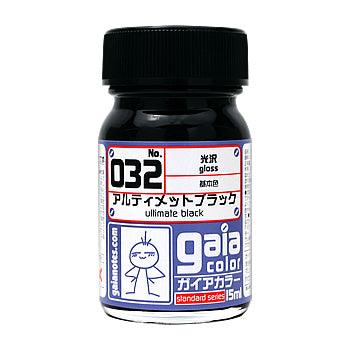 Gaia Notes Base Color 032 Gloss Ultimate Black Lacquer Paint 15ml - A-Z Toy Hobby