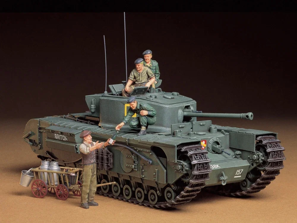 Tamiya 35210 British Churchill Mk.VII Infantry Tank Mk.IV 1/35 Model Kit - A-Z Toy Hobby