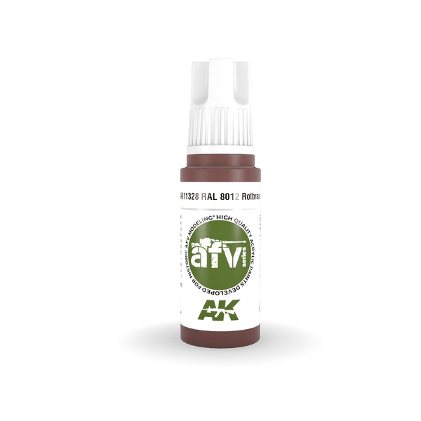 AK Interactive AK11328 3G AFV RAL 8012 Rotbraun Paint 17ml