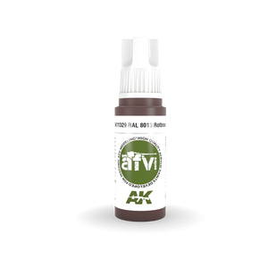 AK Interactive AK11329 3G AFV RAL 8013 Rotbraun Paint 17ml - A-Z Toy Hobby