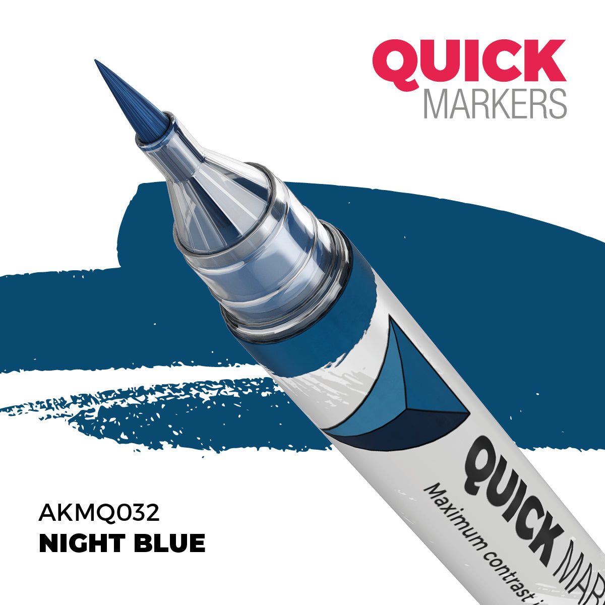 AK Interactive AKMQ032 Quick Markers Night Blue