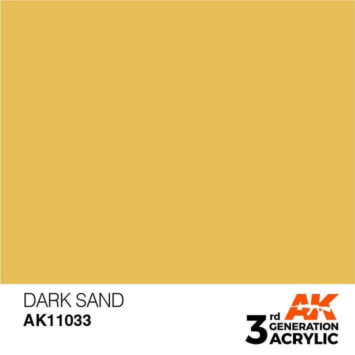 AK Interactive AK11033 3G Dark Sand Acrylic Paint 17ml - A-Z Toy Hobby