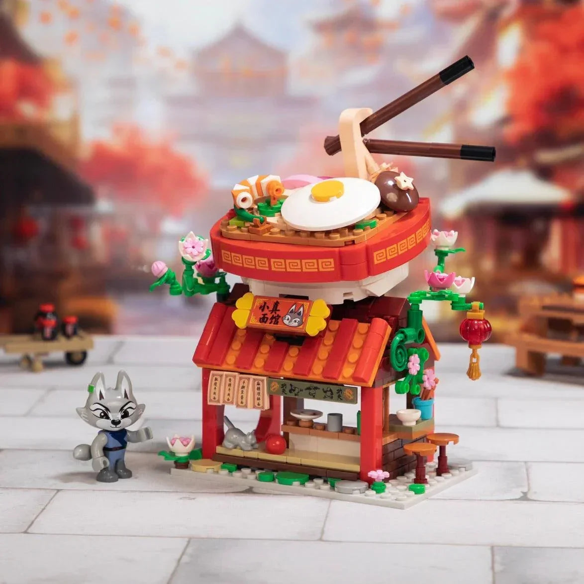 Pantasy Kung Fu Panda Zhen's Ramen Stall Brick Kit - A-Z Toy Hobby