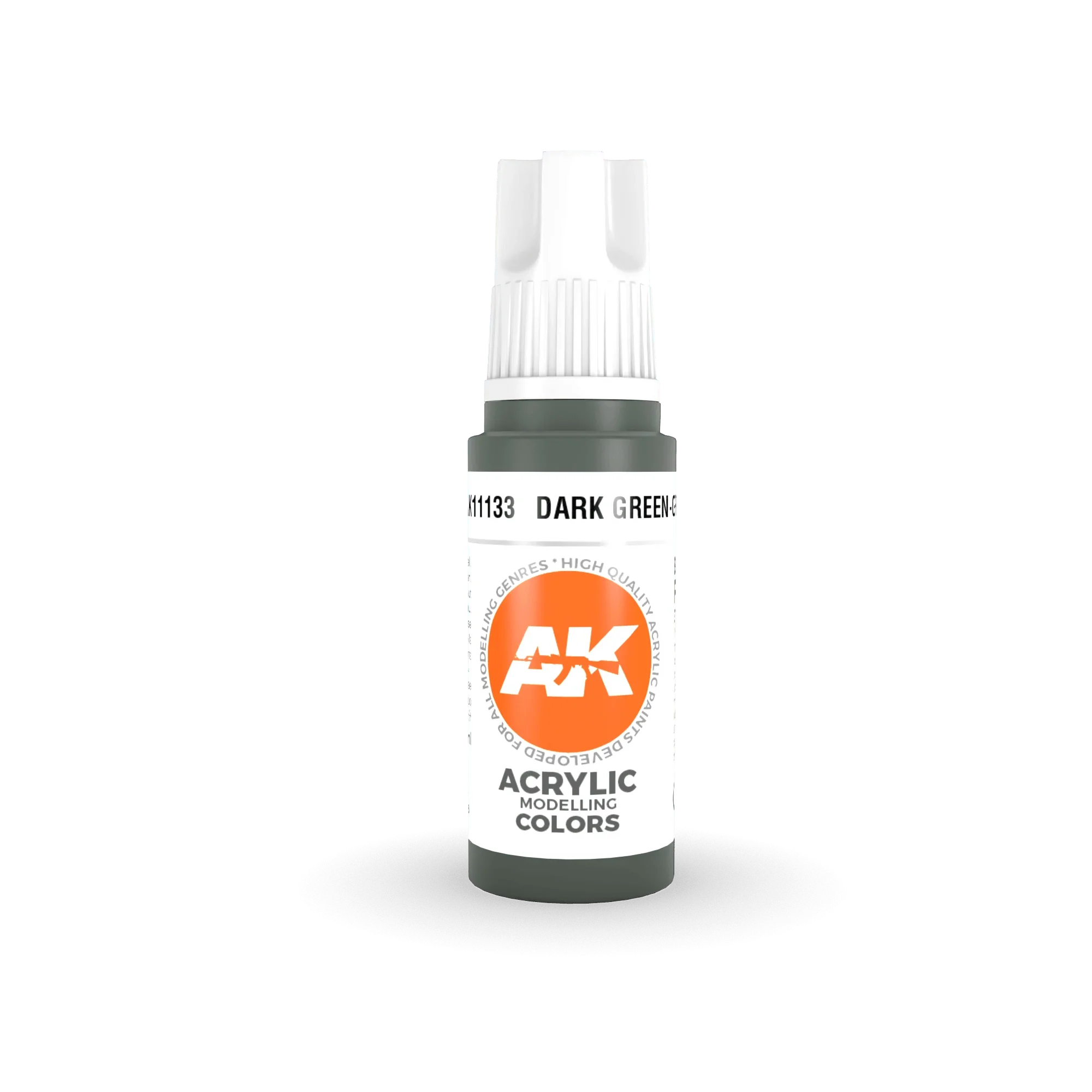AK Interactive AK11133 3G Dark Green Gray Acrylic Paint 17ml - A-Z Toy Hobby