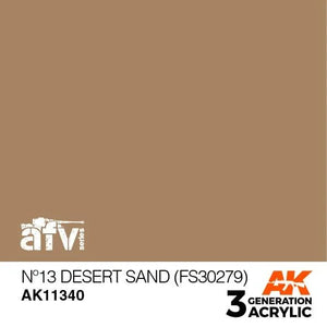 AK Interactive AK11340 3G AFV No13 Desert Sand (FS30279) Paint 17ml - A-Z Toy Hobby