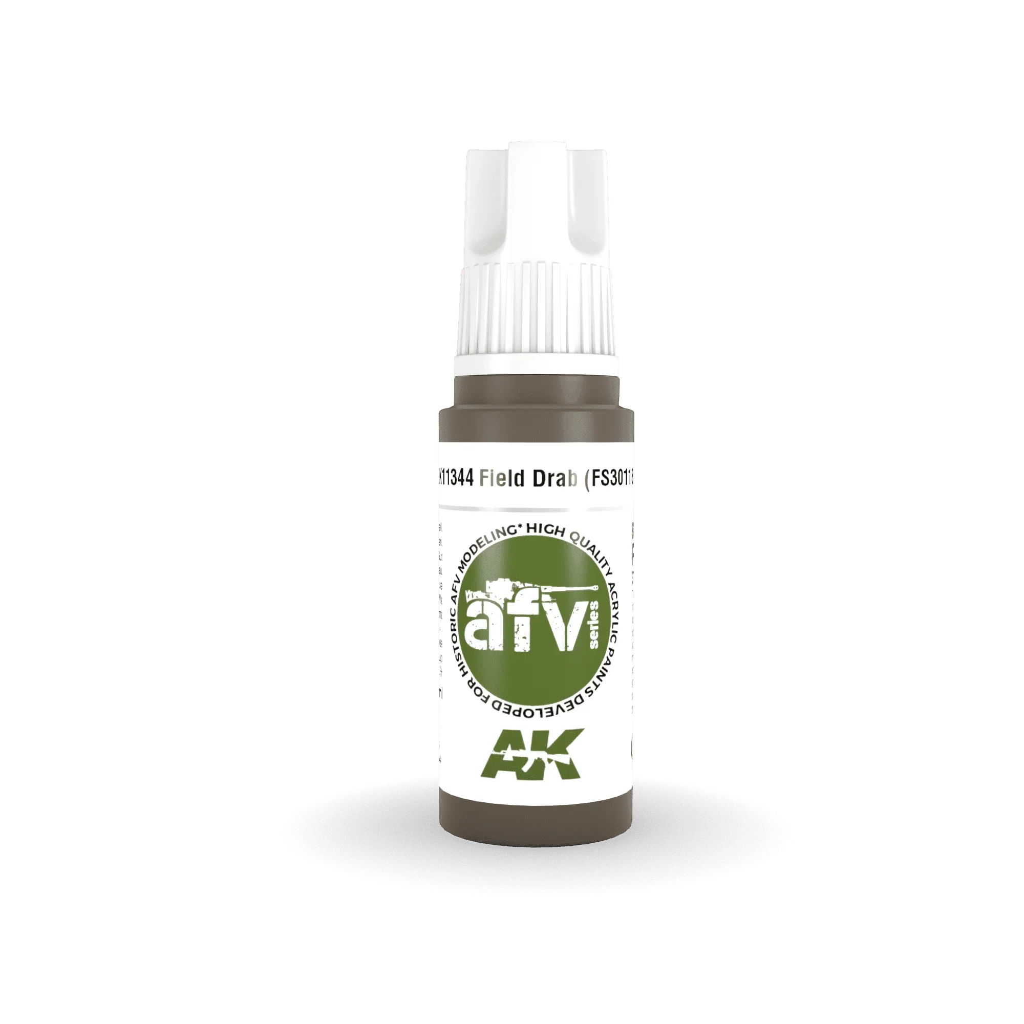 AK Interactive AK11344 3G AFV Field Drab (FS30118) Paint 17ml - A-Z Toy Hobby