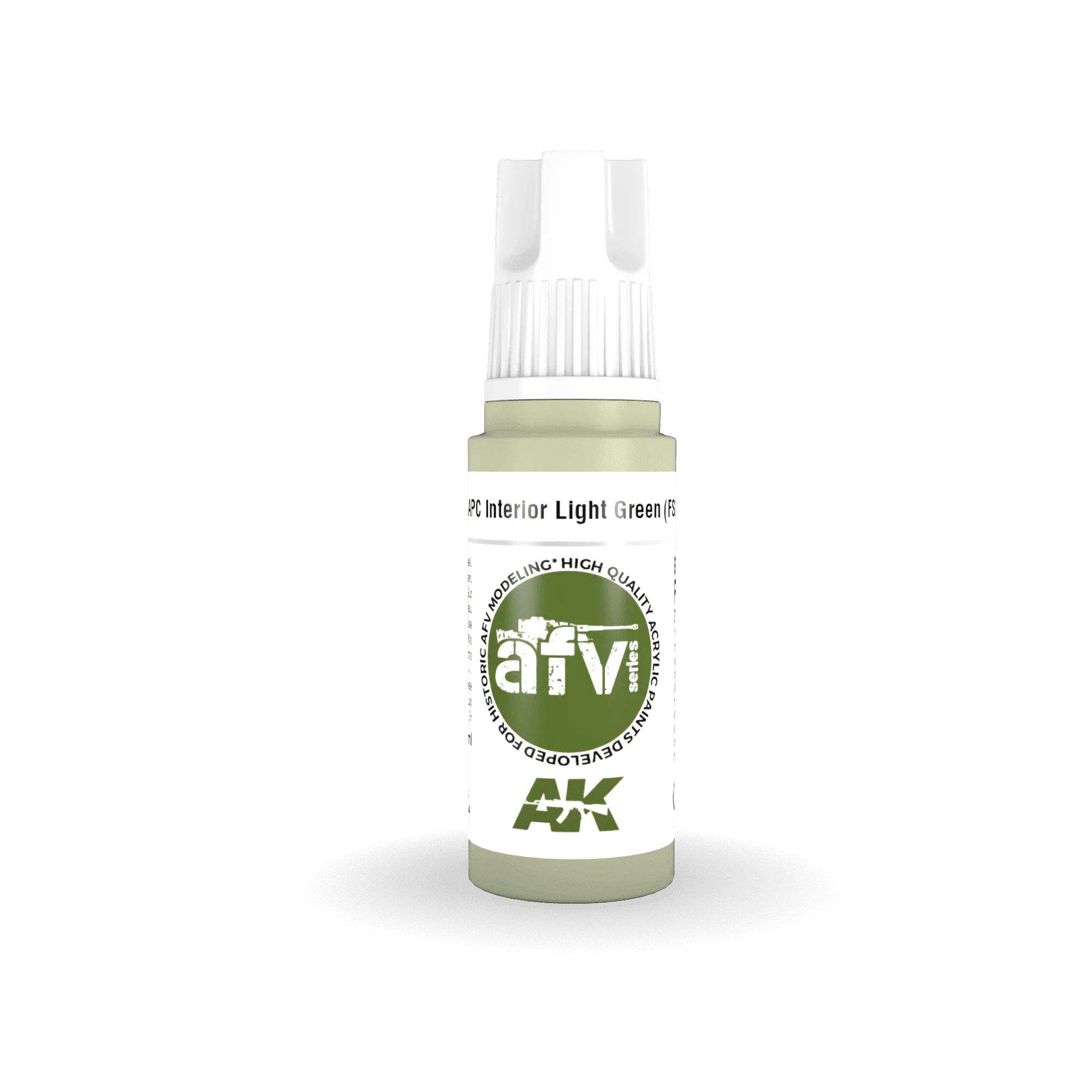 AK Interactive AK11345 3G AFV APC Interior Light Green (FS24533) Paint 17ml - A-Z Toy Hobby