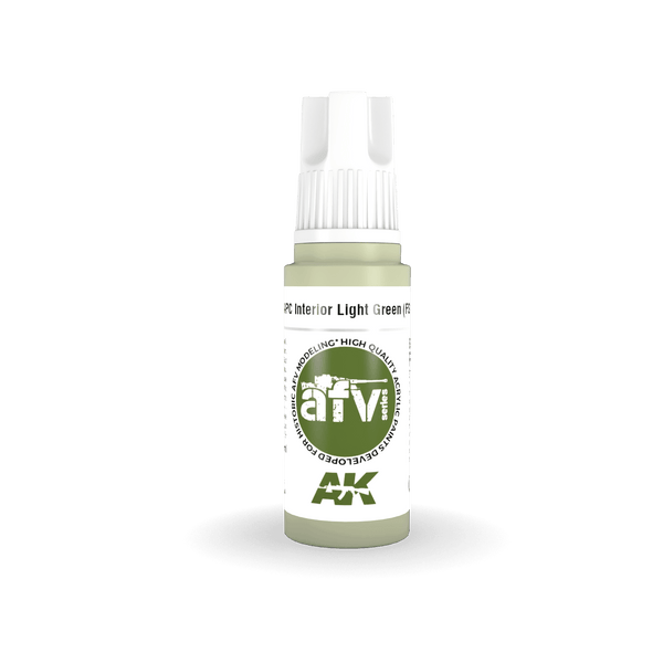 AK Interactive AK11345 3G AFV APC Interior Light Green (FS24533) Paint 17ml