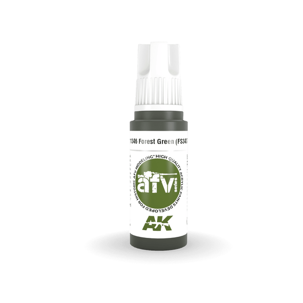 AK Interactive AK11346 3G AFV Forest Green (FS34079) Paint 17ml