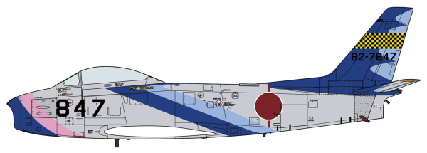Hasegawa 07526 F-86F-40 Sabre "Blue Impulse First Scheme Wingman" 1/48 Model Kit