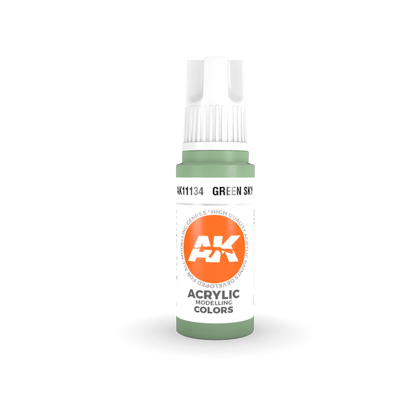 AK Interactive AK11134 3G Green Sky Acrylic Paint 17ml - A-Z Toy Hobby