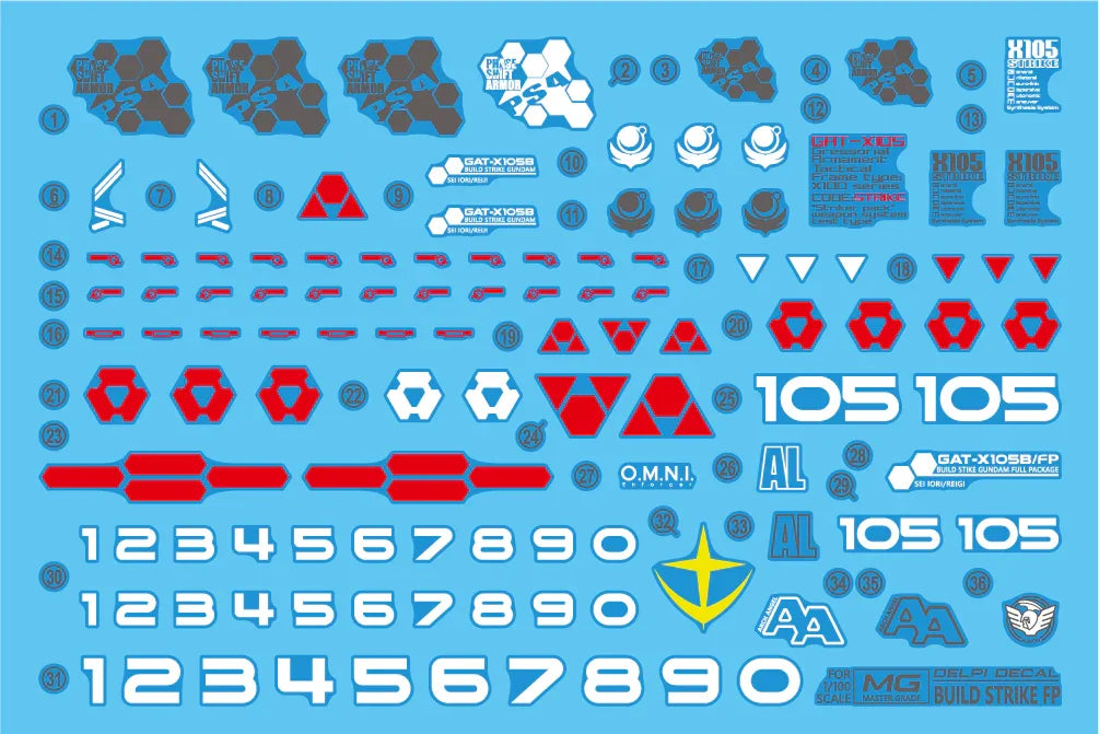 Delpi Water Decal For MG Build Strike - A-Z Toy Hobby