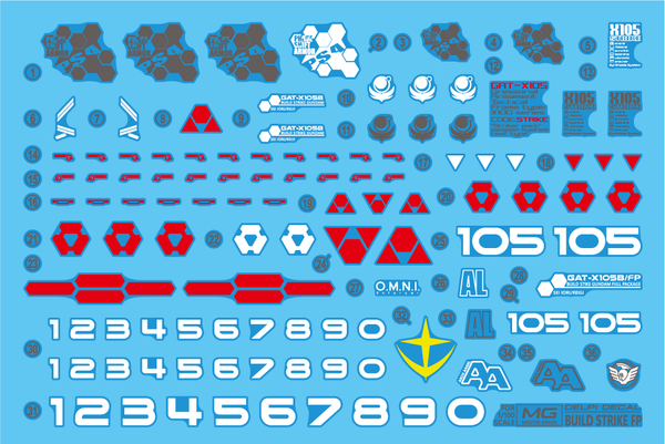 Delpi Water Decal For MG Build Strike