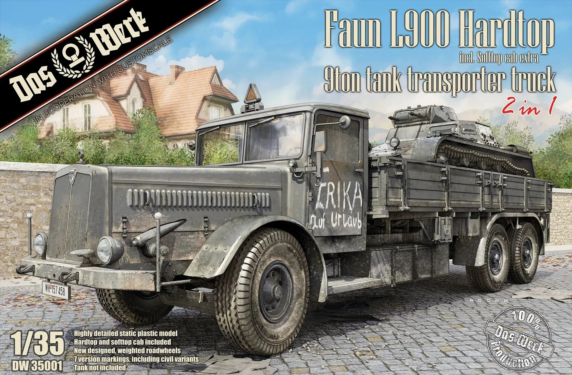 Das Werk 35001 Faun L900 Hardtop 1/35 Model Kit - A-Z Toy Hobby