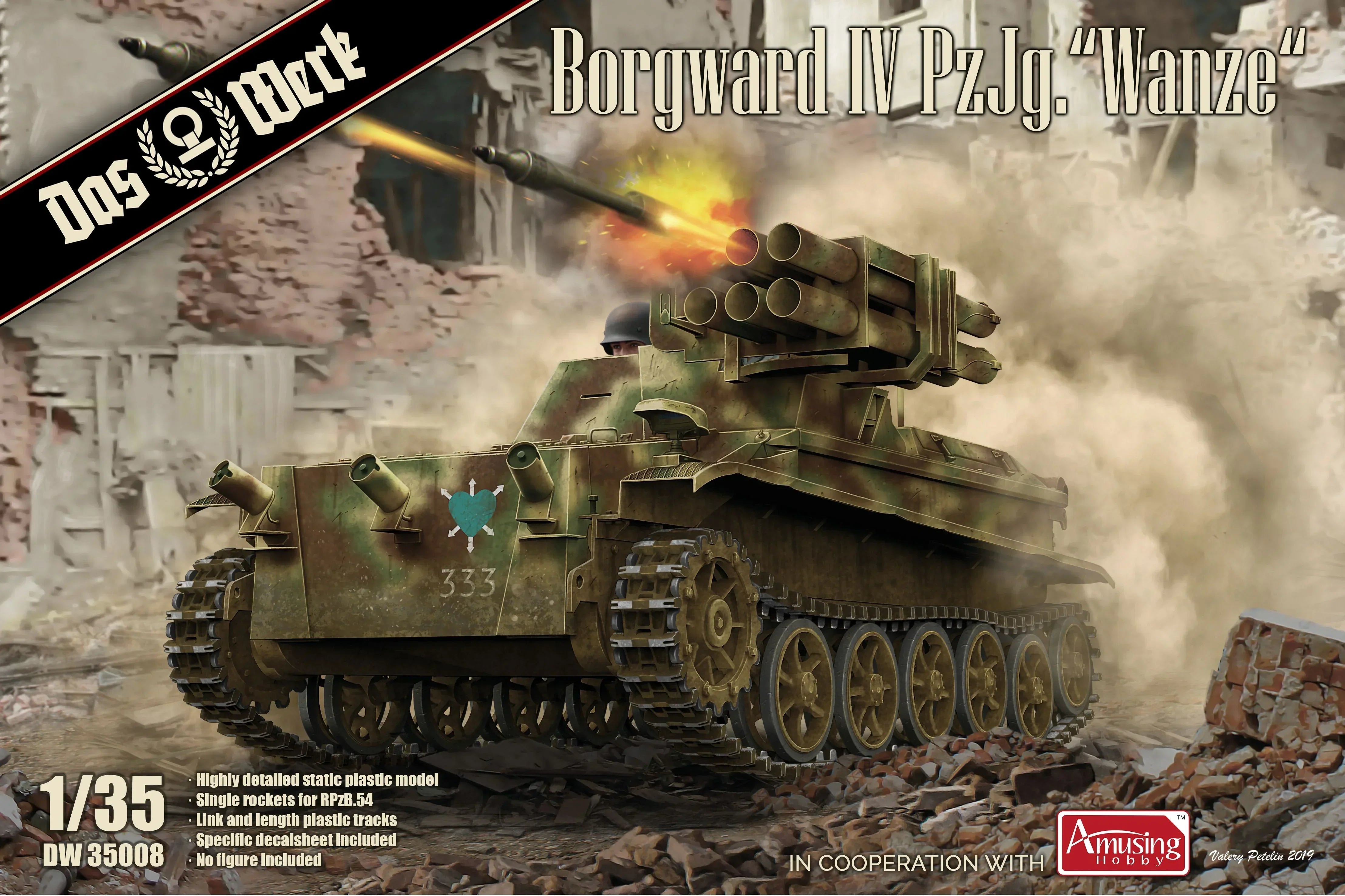 Das Werk 35008 Borgward IV PzJg. Wanze 1/35 Model Kit - A-Z Toy Hobby