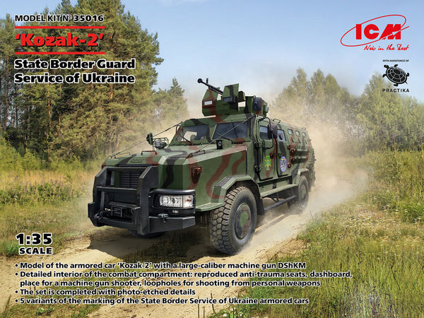 ICM 35016 Kozak-2 State Border Guard Service of Ukraine 1/35 Model Kit