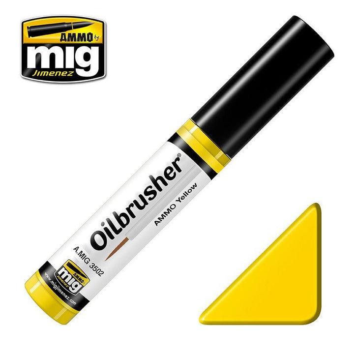 Ammo by Mig AMIG3502 Oilbrusher Ammo Yellow - A-Z Toy Hobby