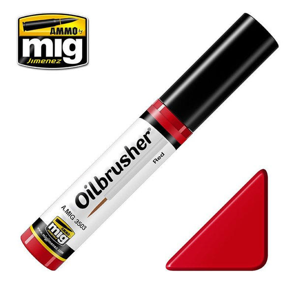 Ammo by Mig AMIG3503 Oilbrusher Red - A-Z Toy Hobby