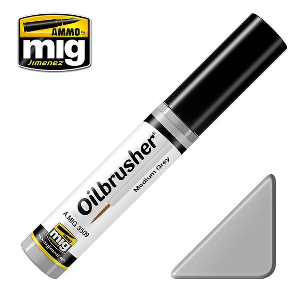 Ammo by Mig AMIG3509 Oilbrusher Medium Grey - A-Z Toy Hobby