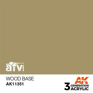 AK Interactive AK11351 3G AFV Wood Base Paint 17ml - A-Z Toy Hobby