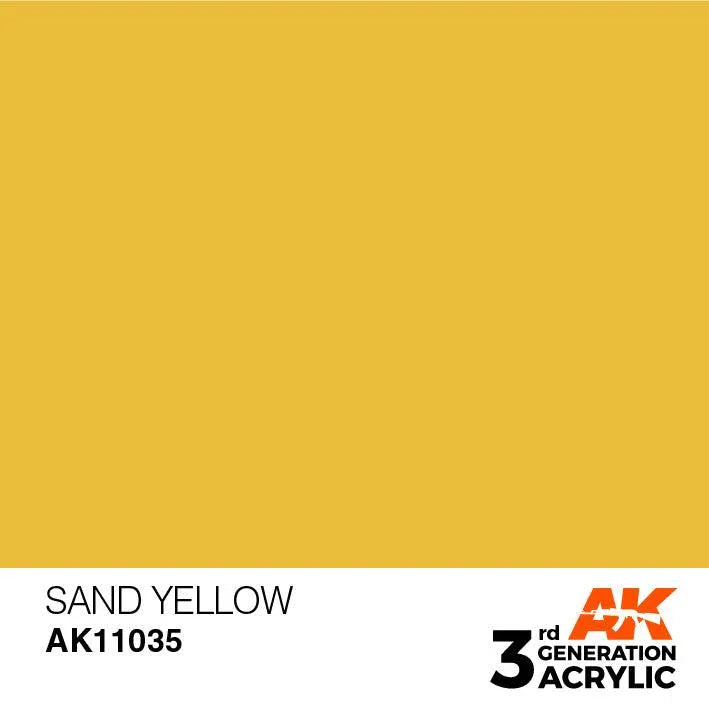 AK Interactive AK11035 3G Sand Yellow Acrylic Paint 17ml - A-Z Toy Hobby