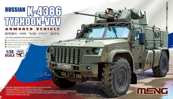 Meng Russian K-4386 Typhoon-VDV Armored Vehicle 1/35 Model Kit - A-Z Toy Hobby