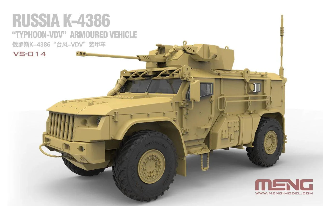 Meng Russian K-4386 Typhoon-VDV Armored Vehicle 1/35 Model Kit - A-Z Toy Hobby