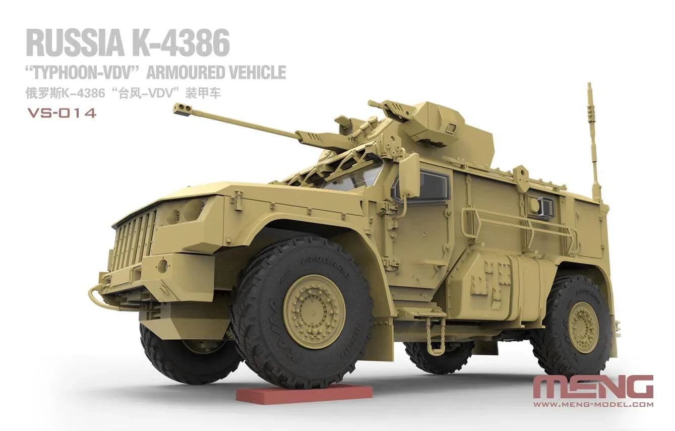 Meng Russian K-4386 Typhoon-VDV Armored Vehicle 1/35 Model Kit - A-Z Toy Hobby