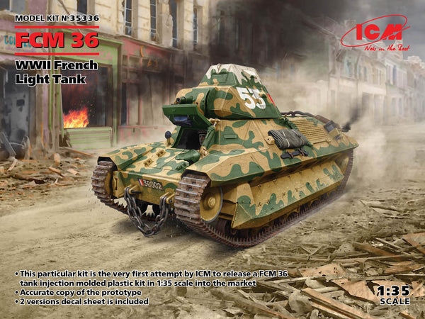 ICM 35336 FCM 36 WWII French Light Tank 1/35 Model Kit
