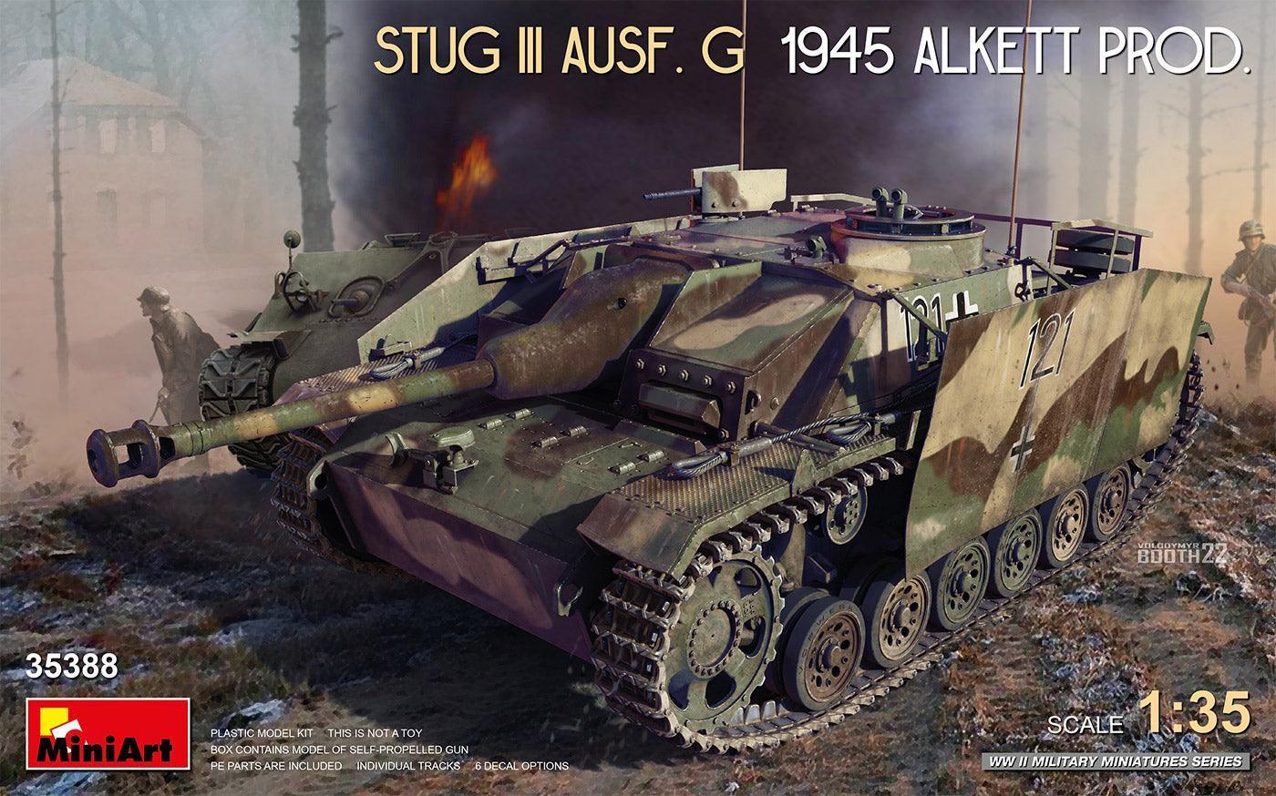MiniArt 35388 StuG III Ausf. G 1945 Alkett Prod. 1/35 Model Kit - A-Z Toy Hobby